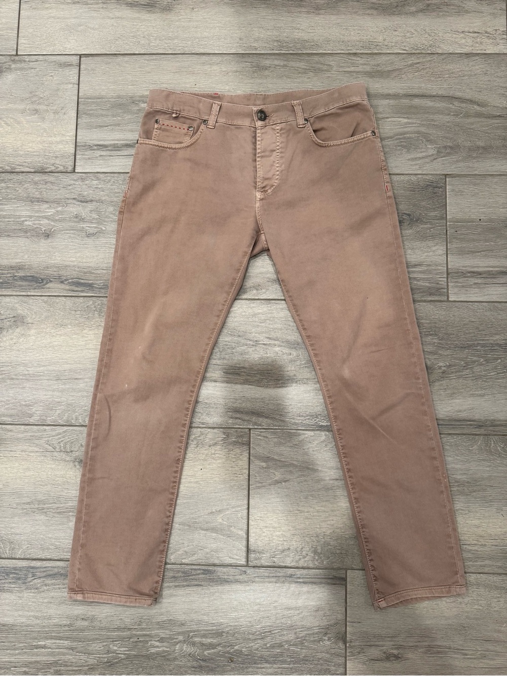 Isaia Dusty Rose Casual Trousers